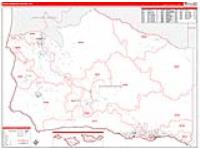 Santa Barbara, Ca Carrier Route Wall Map